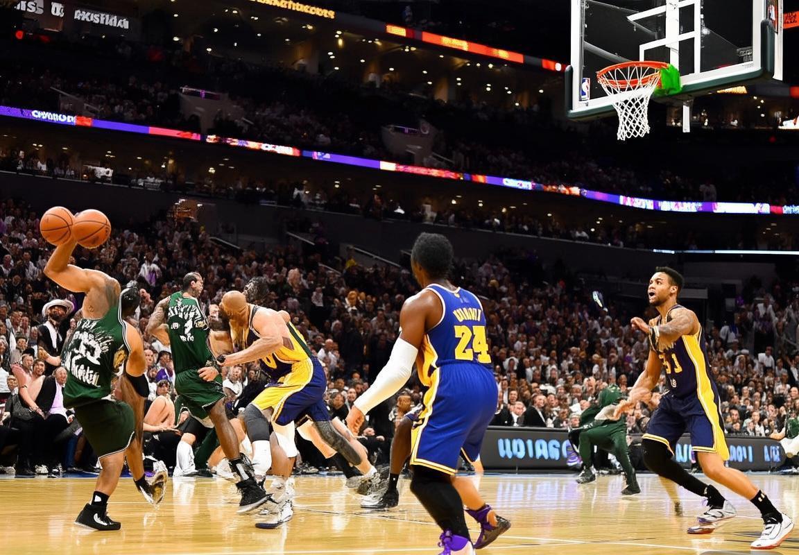 2017马刺VS湖人巅峰对决：莱昂纳德扣篮点燃激情(图1)